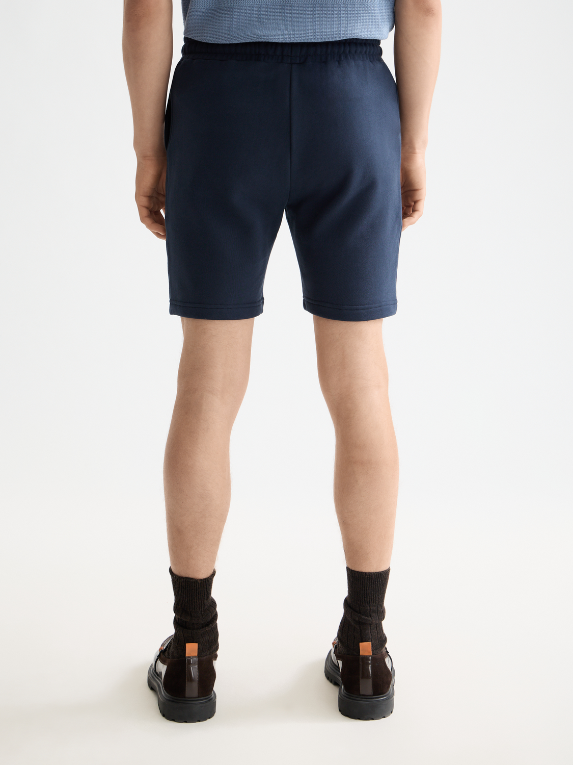 Logo badge sweatshorts - Sky Captain