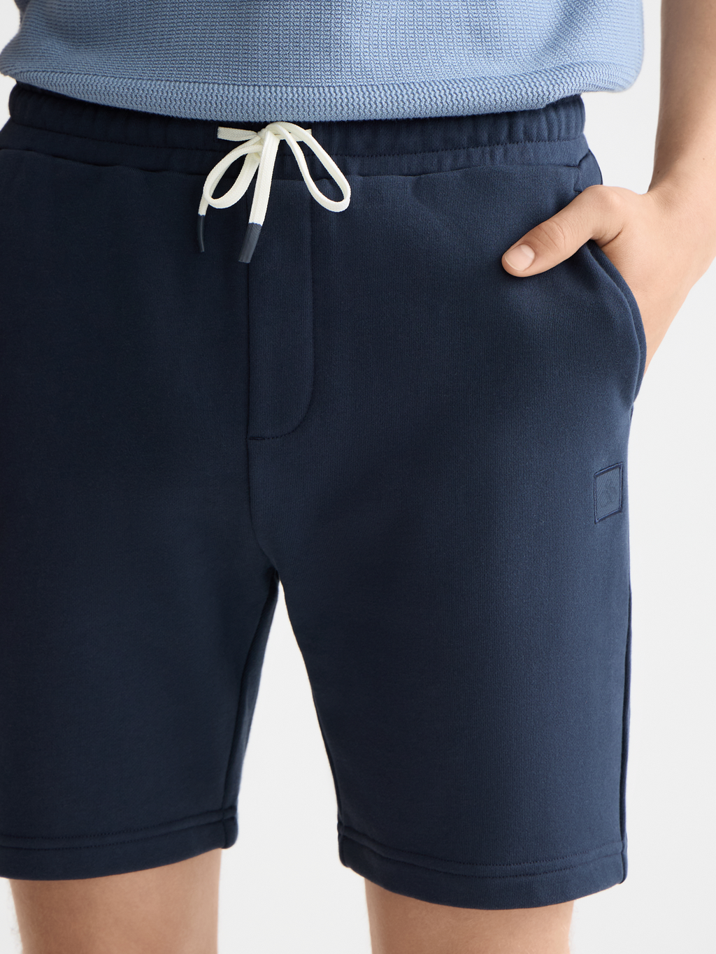 Logo badge sweatshorts - Sky Captain