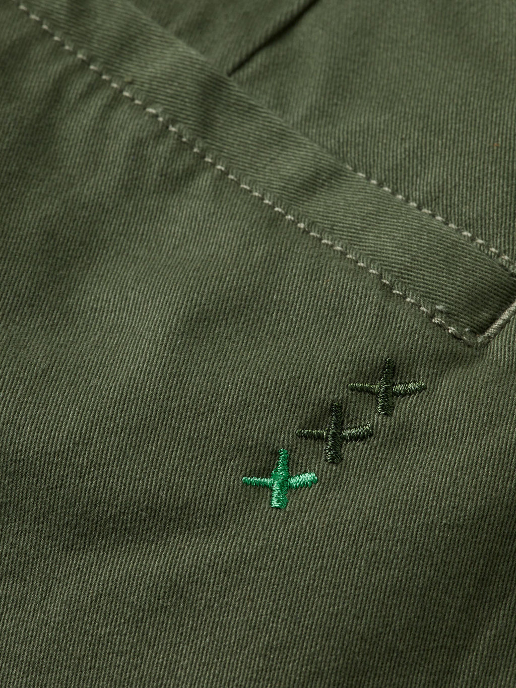 Stuart chino shorts - Thyme