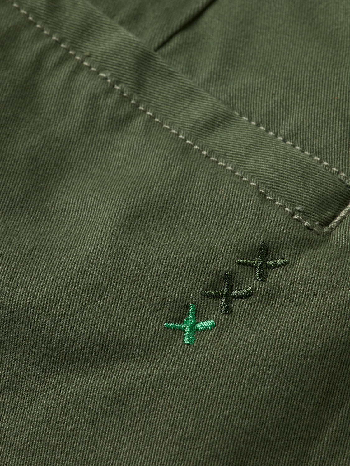 Stuart chino shorts - Thyme