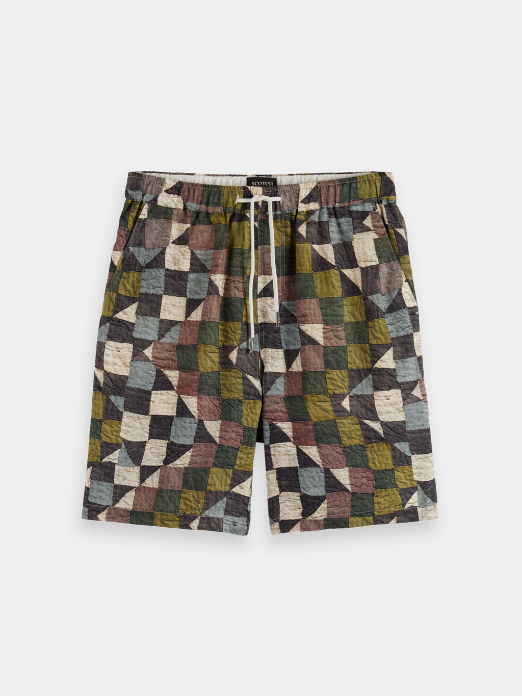 Fave printed shorts - Zigzag Patchwork Multi