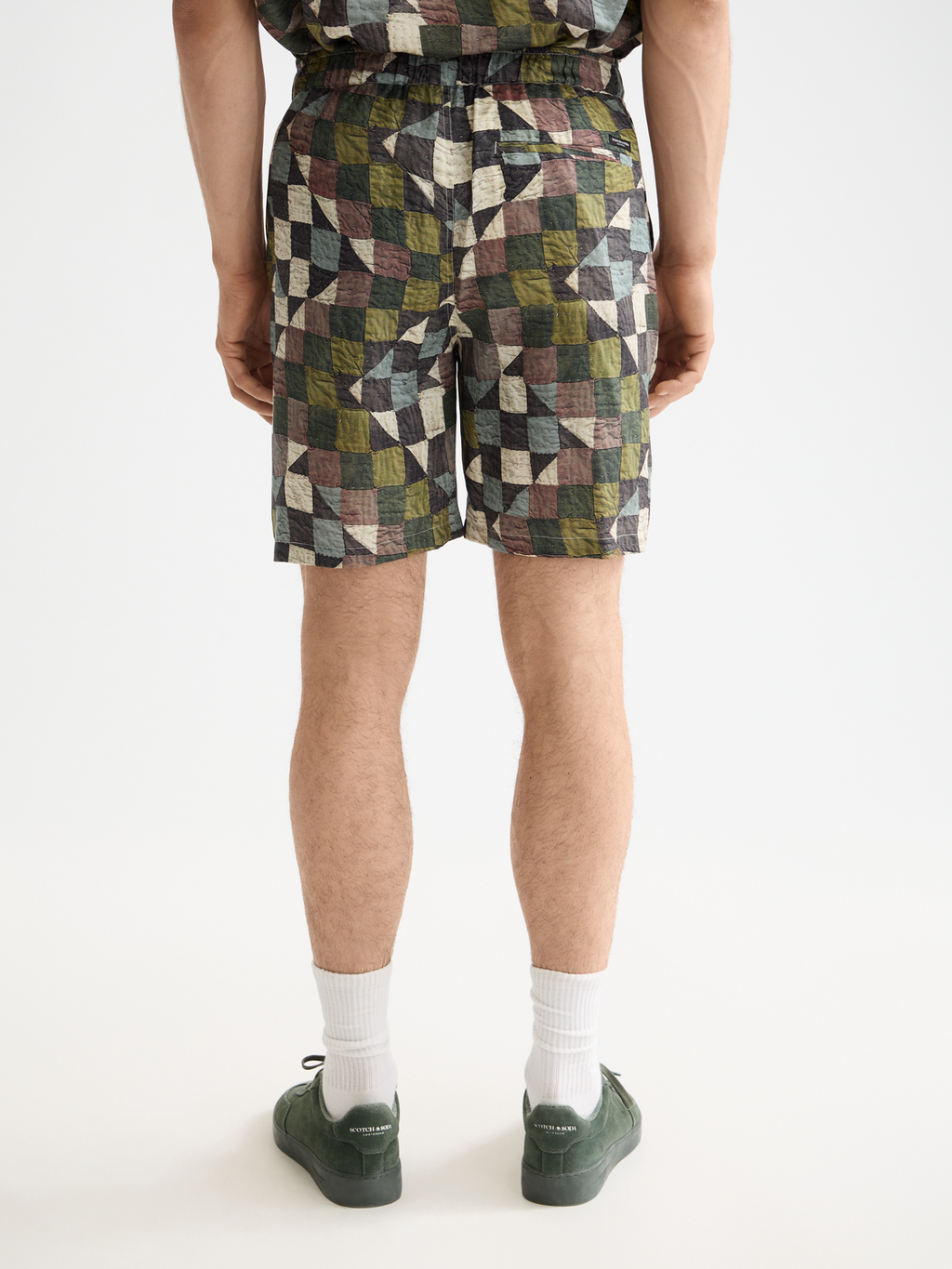 Fave printed shorts - Zigzag Patchwork Multi