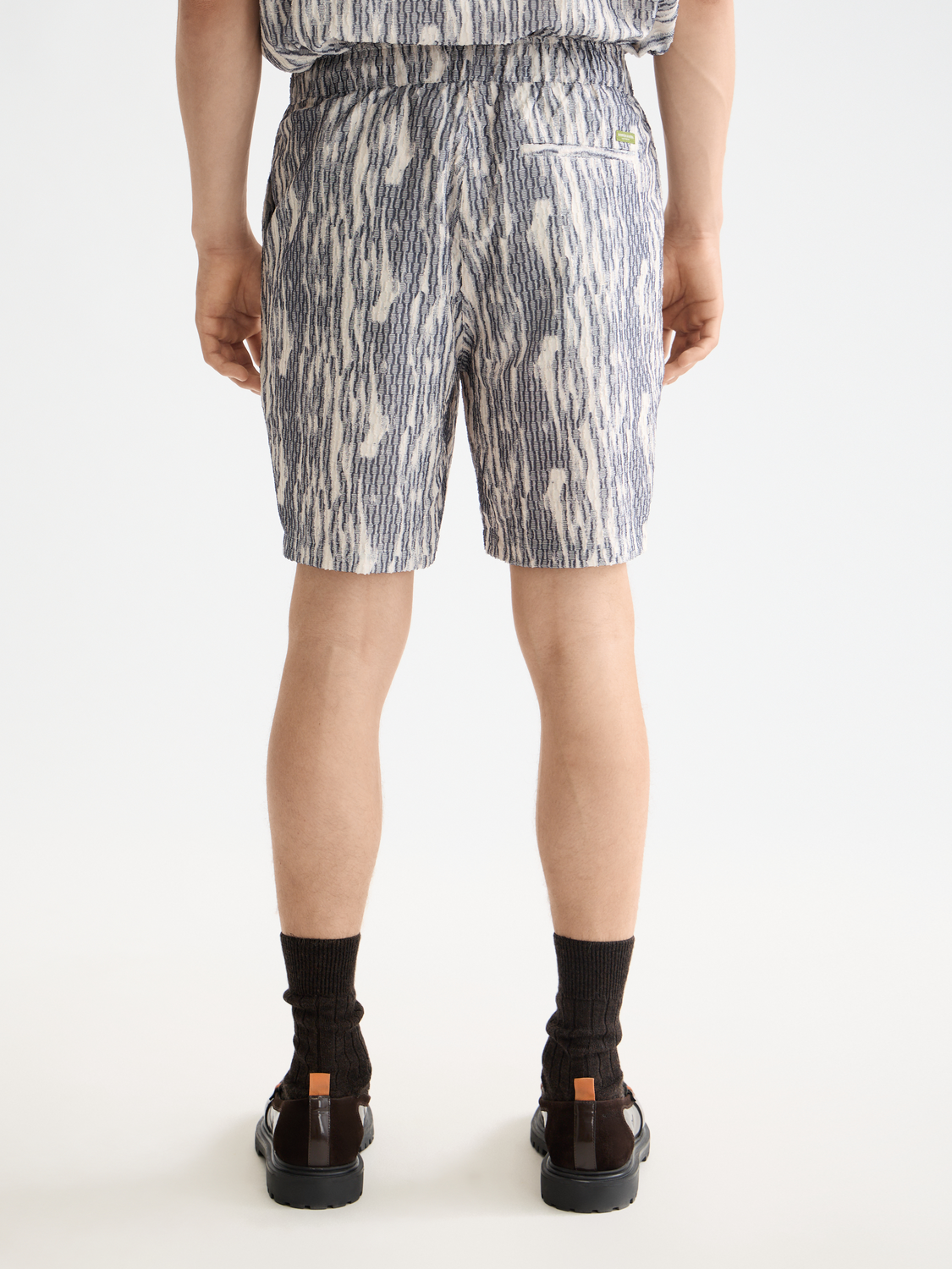 Fave printed shorts - Sky Captain Jacquard