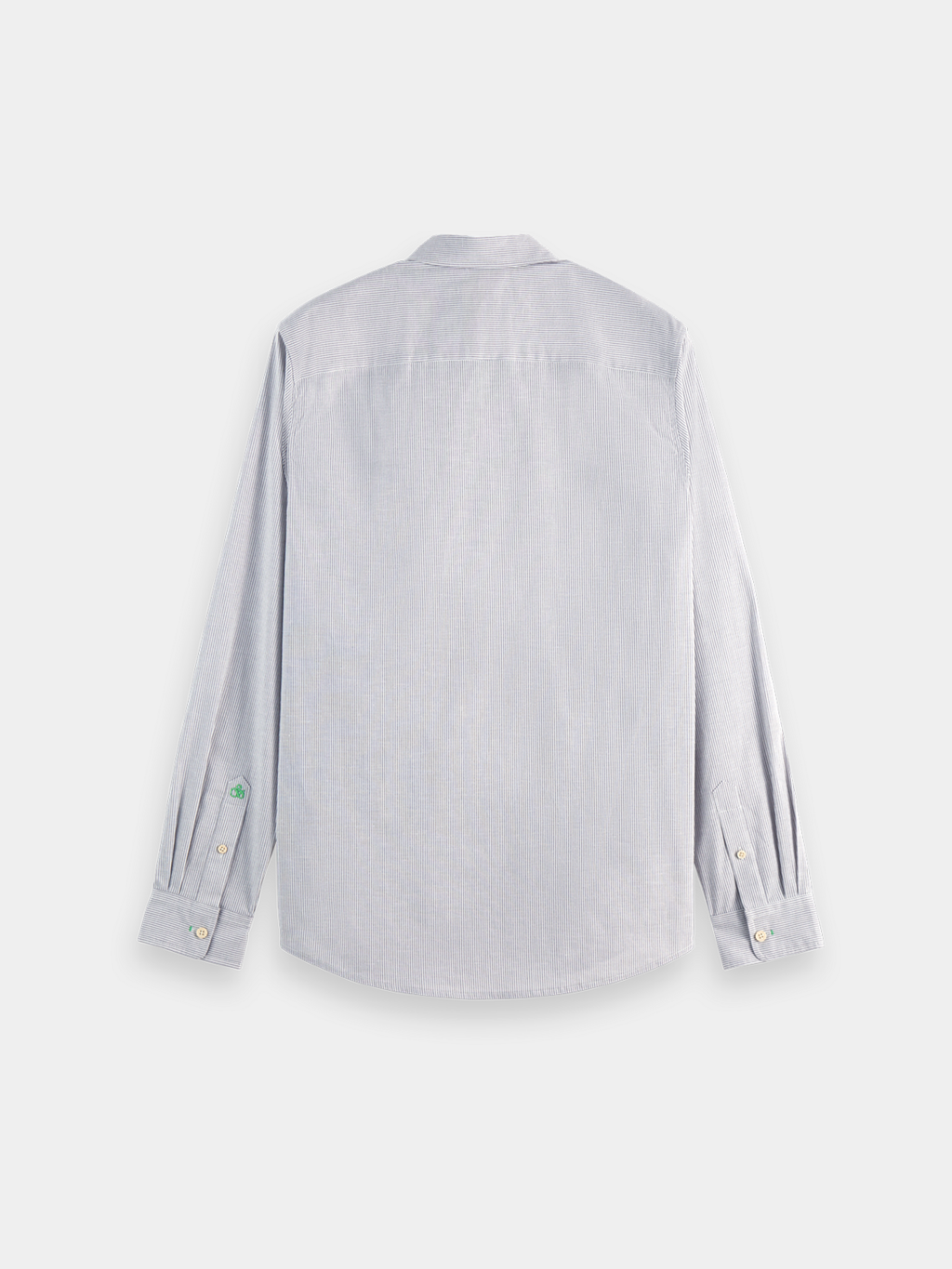 Poplin shirt - Gull / White Stripes