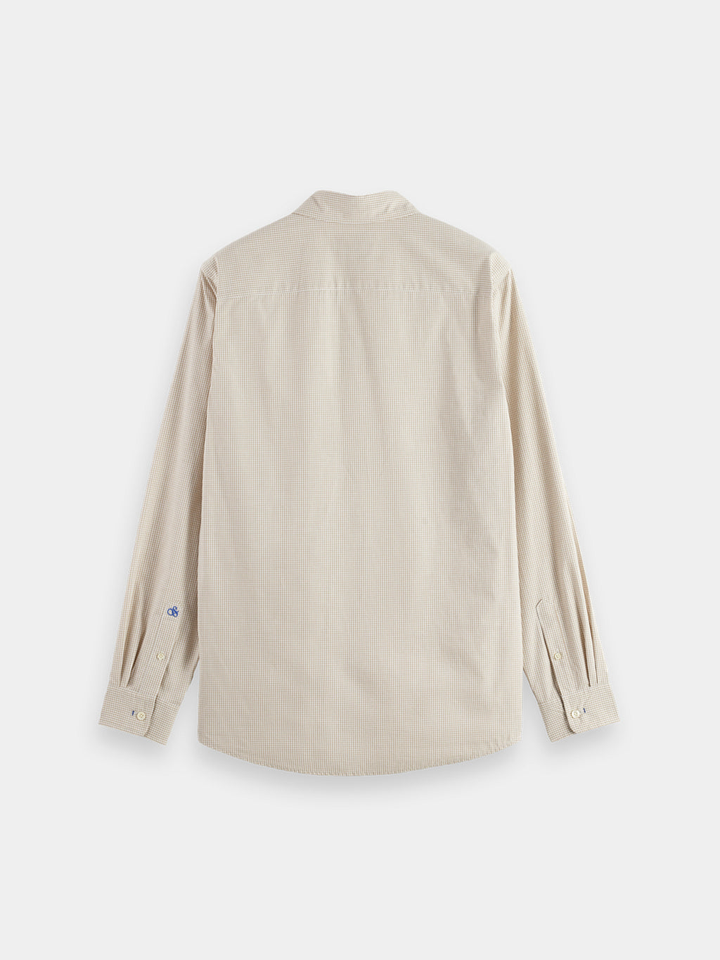 Check poplin shirt - Plaza Taupe Micro Check