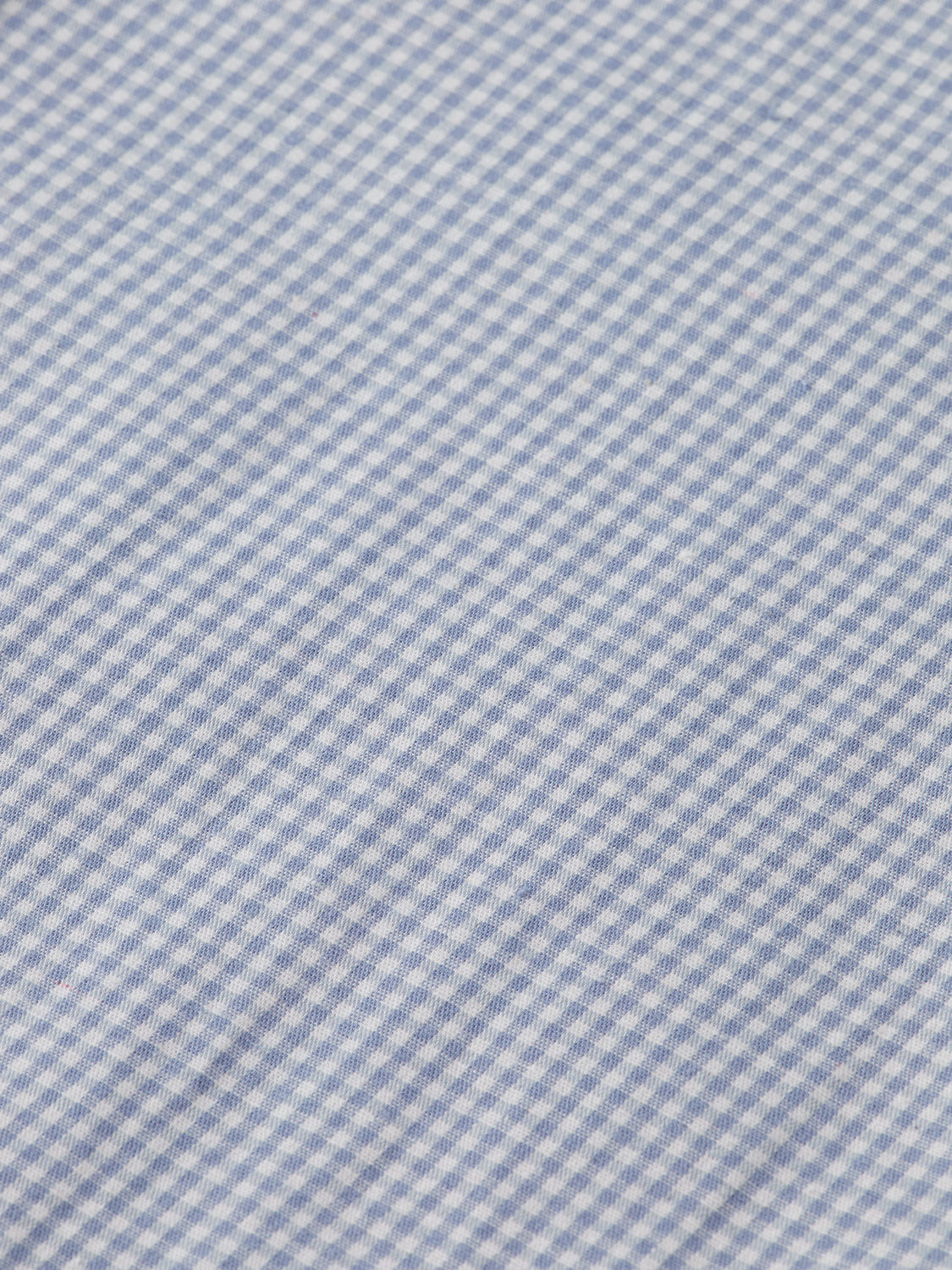 Check poplin shirt - Faded Denim Micro Check