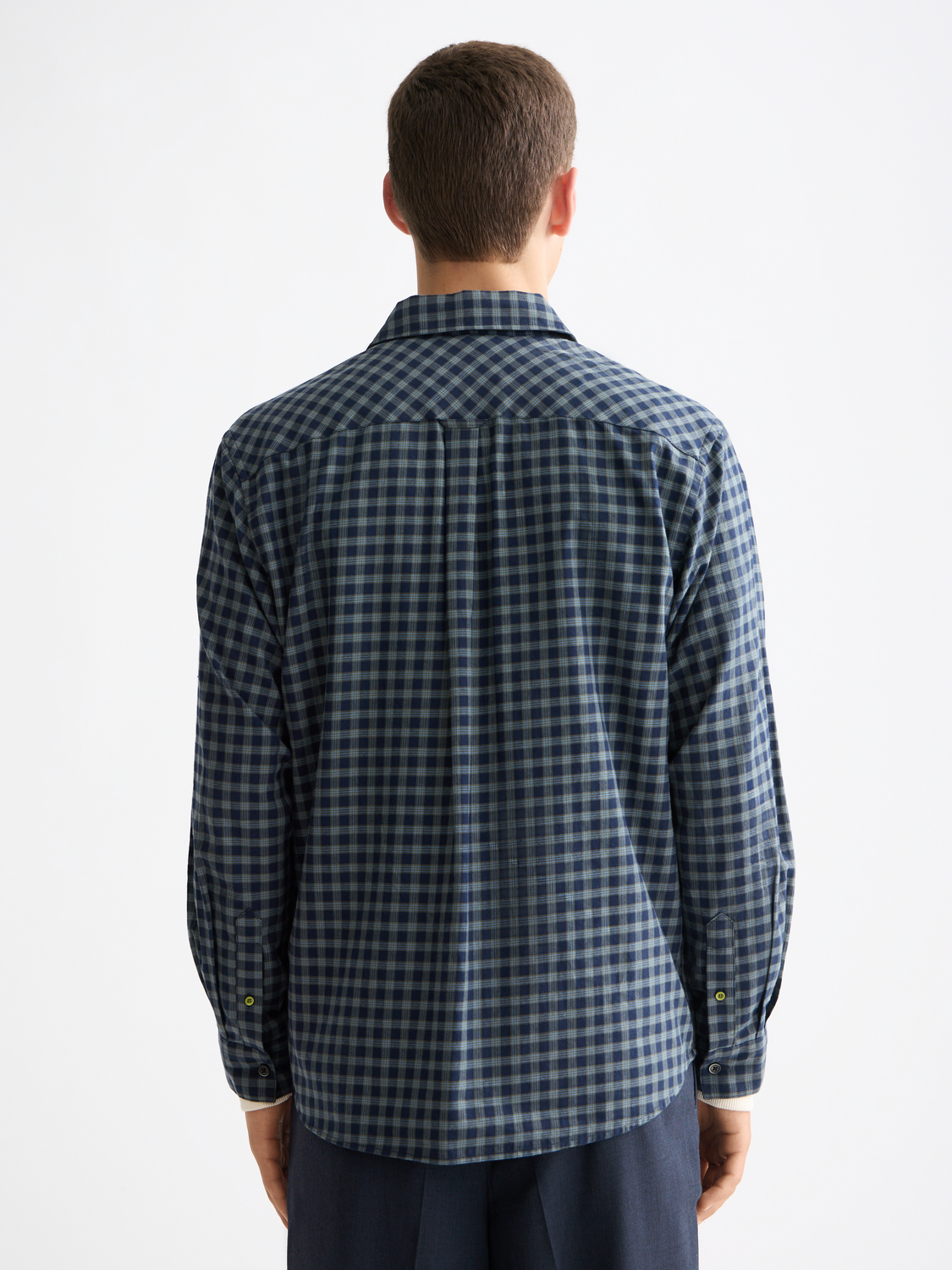 Lightweight flannel shirt - Sky Captain Check