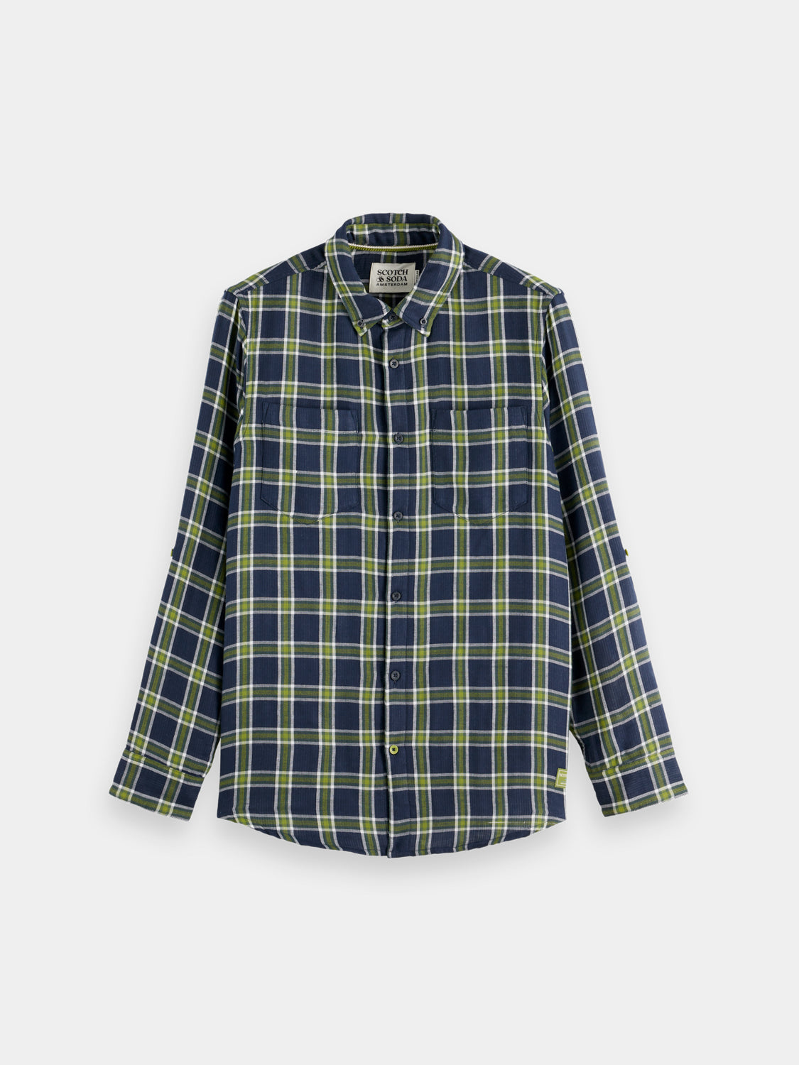 Double face check shirt - Sky Captain Check