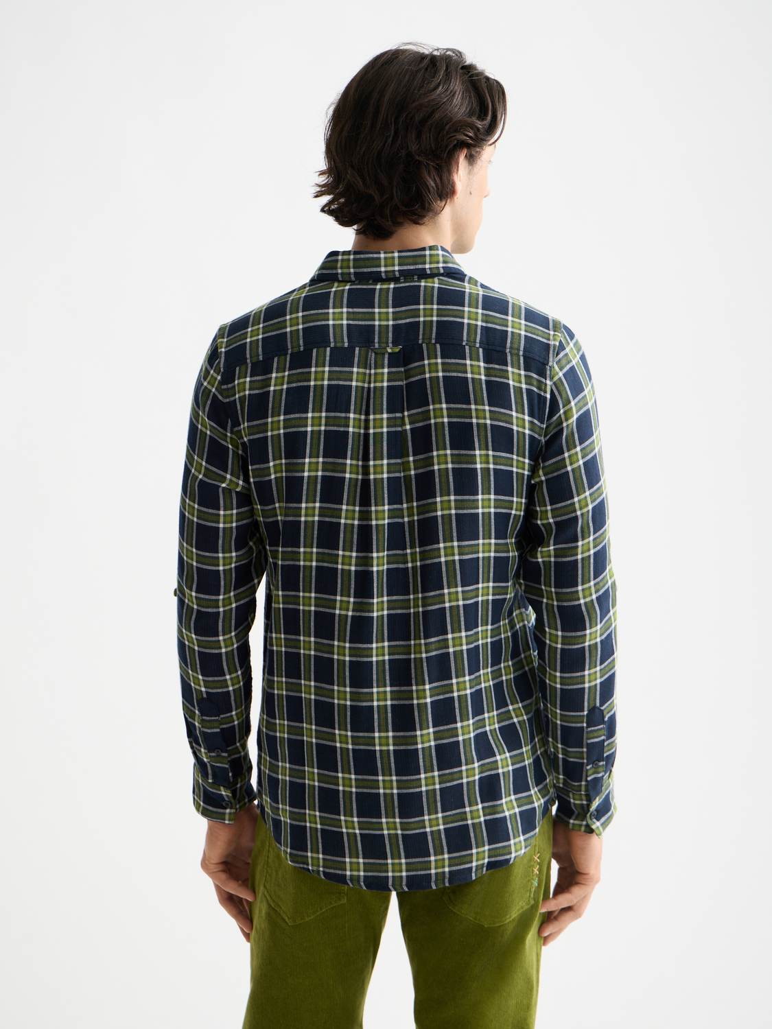Double face check shirt - Sky Captain Check