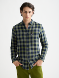 Double face check shirt - Sky Captain Check
