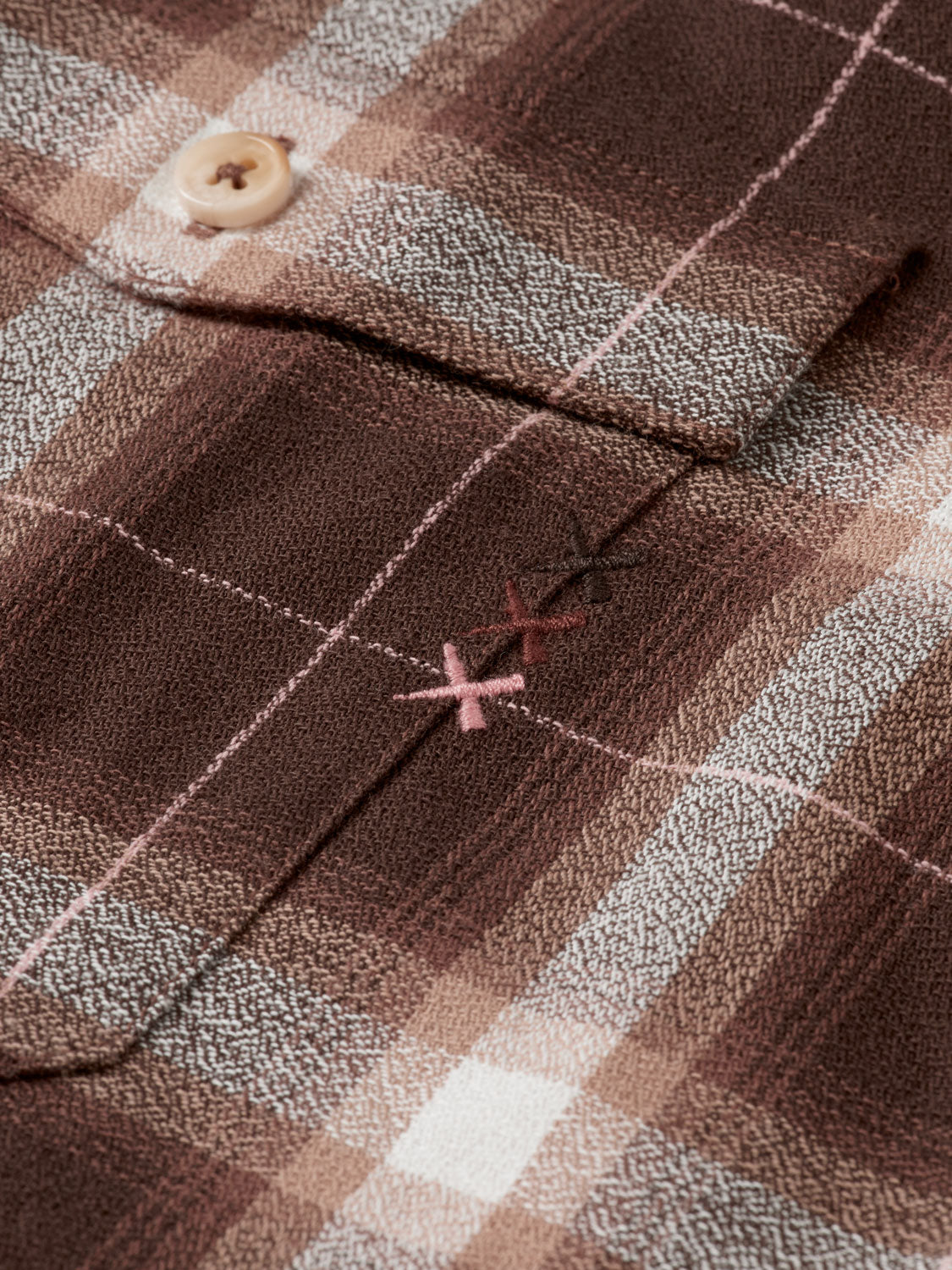 Lightweight flannel shirt - Soft Silt Check
