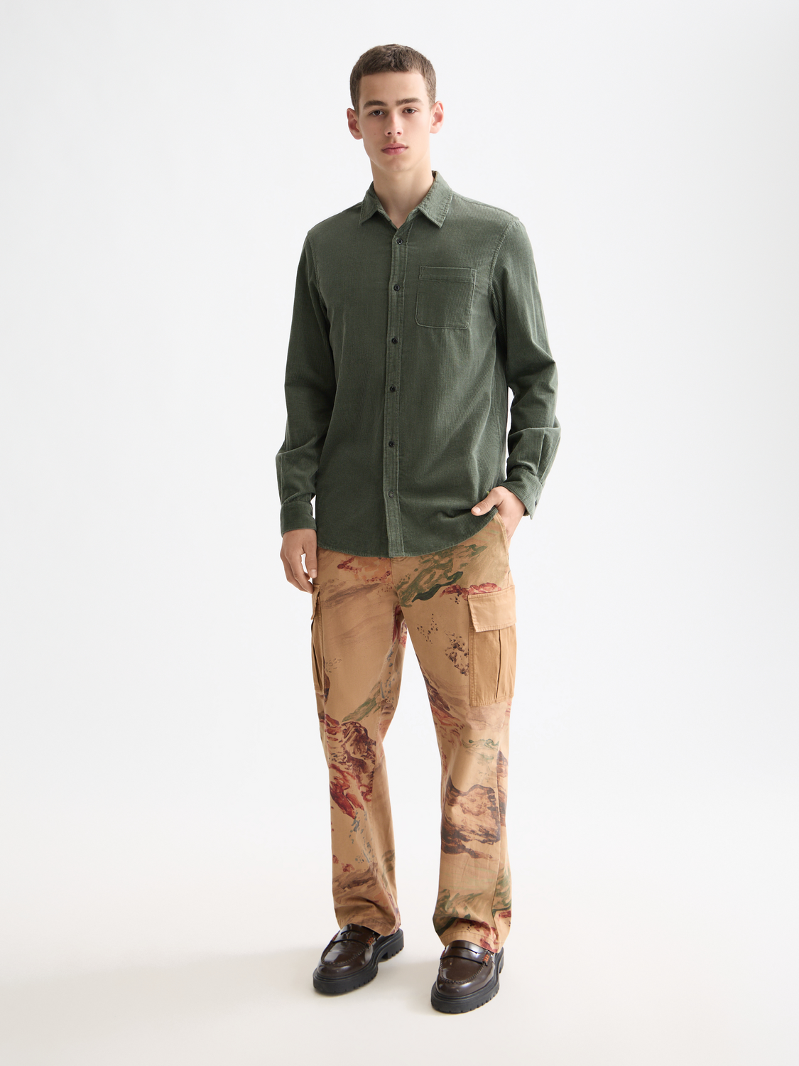Corduroy shirt - Thyme