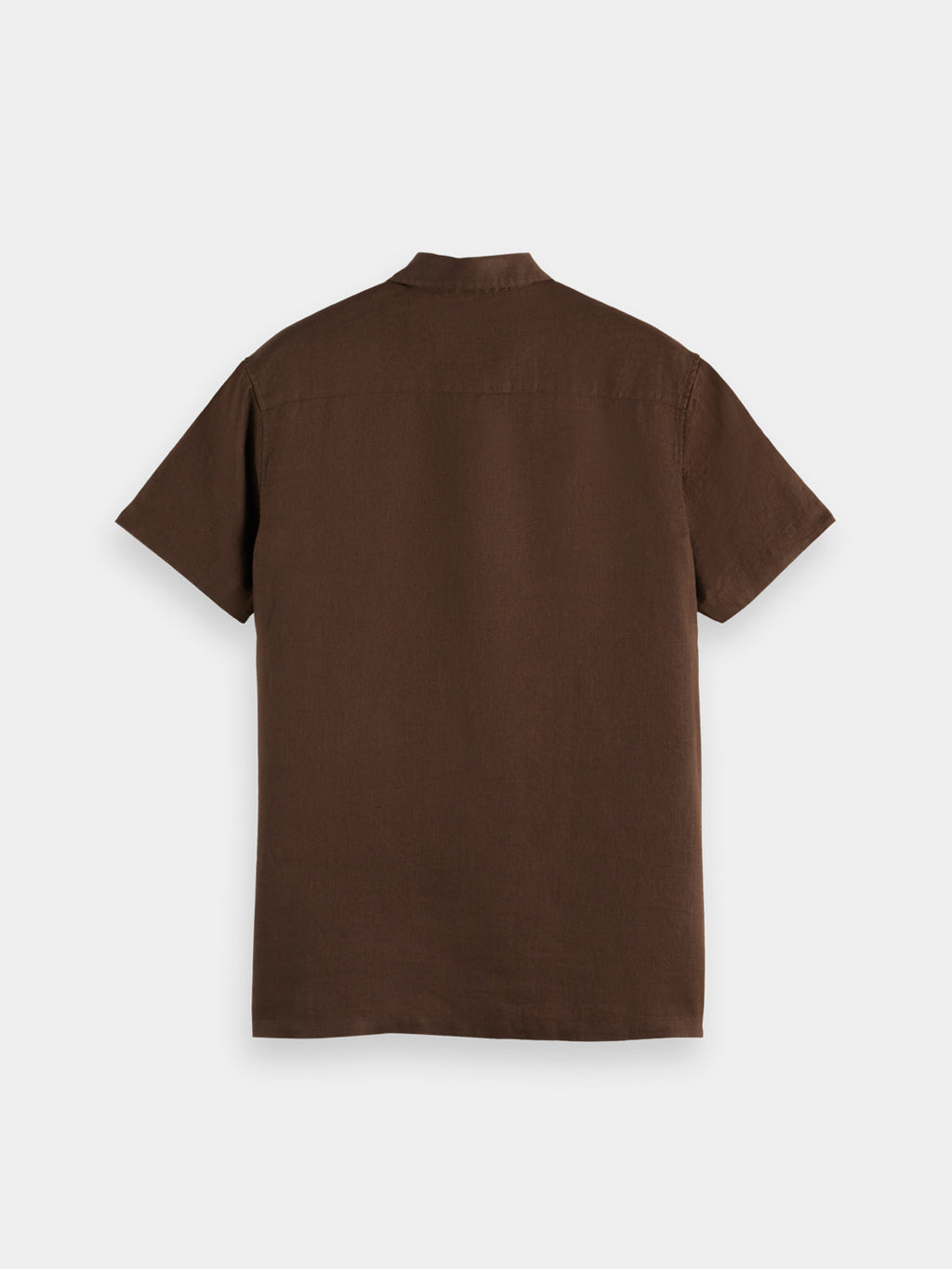 Short sleeved linen shirt - Demitasse
