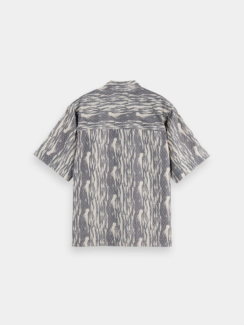 Jacquard short sleeved shirt - Sky Captain Jacquard