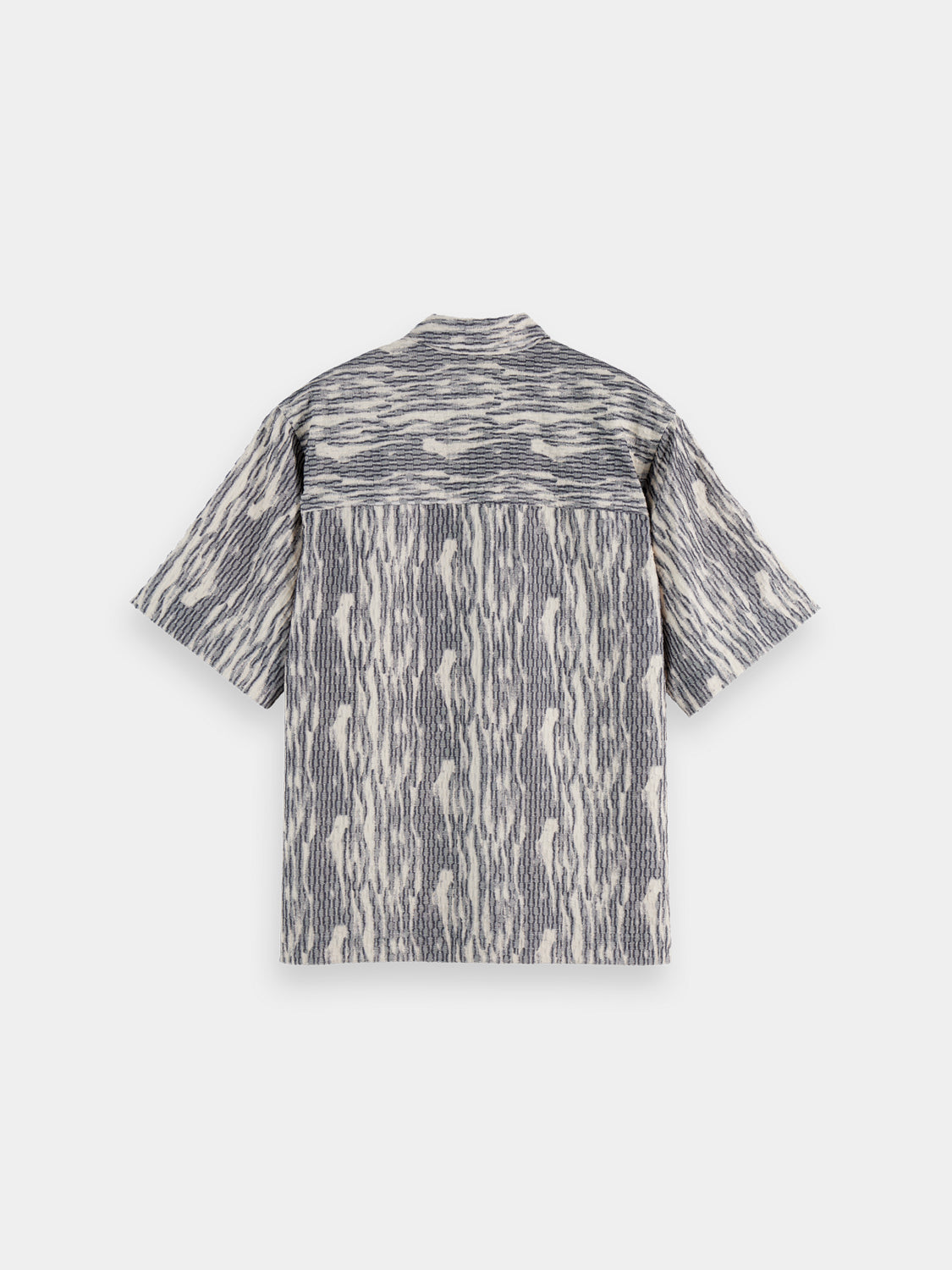 Jacquard short sleeved shirt - Sky Captain Jacquard