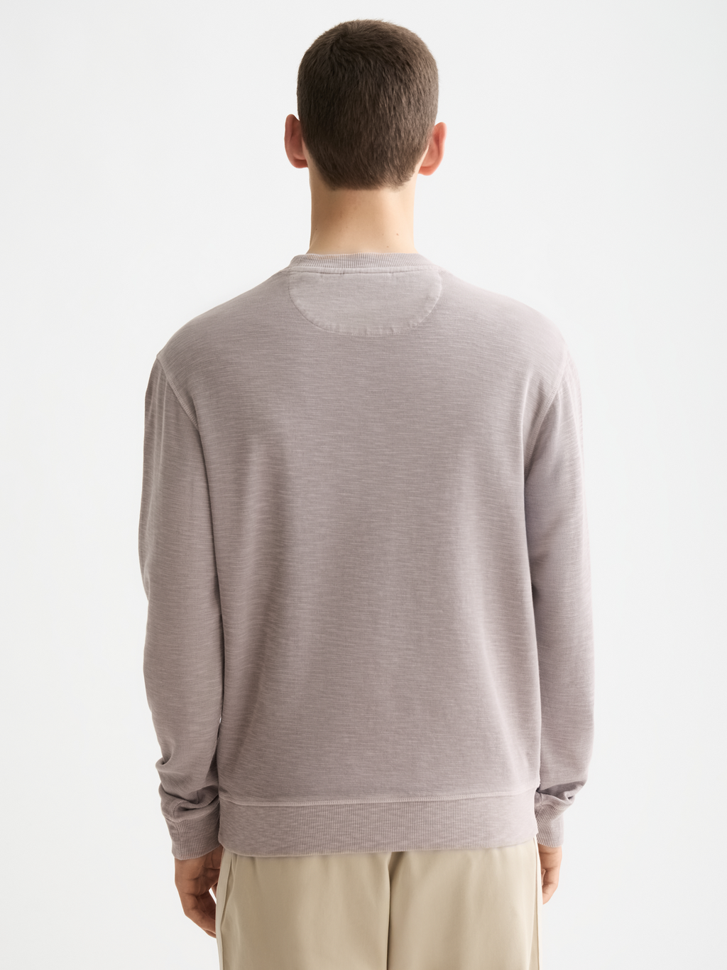 Garment-dyed sweatshirt - Gull
