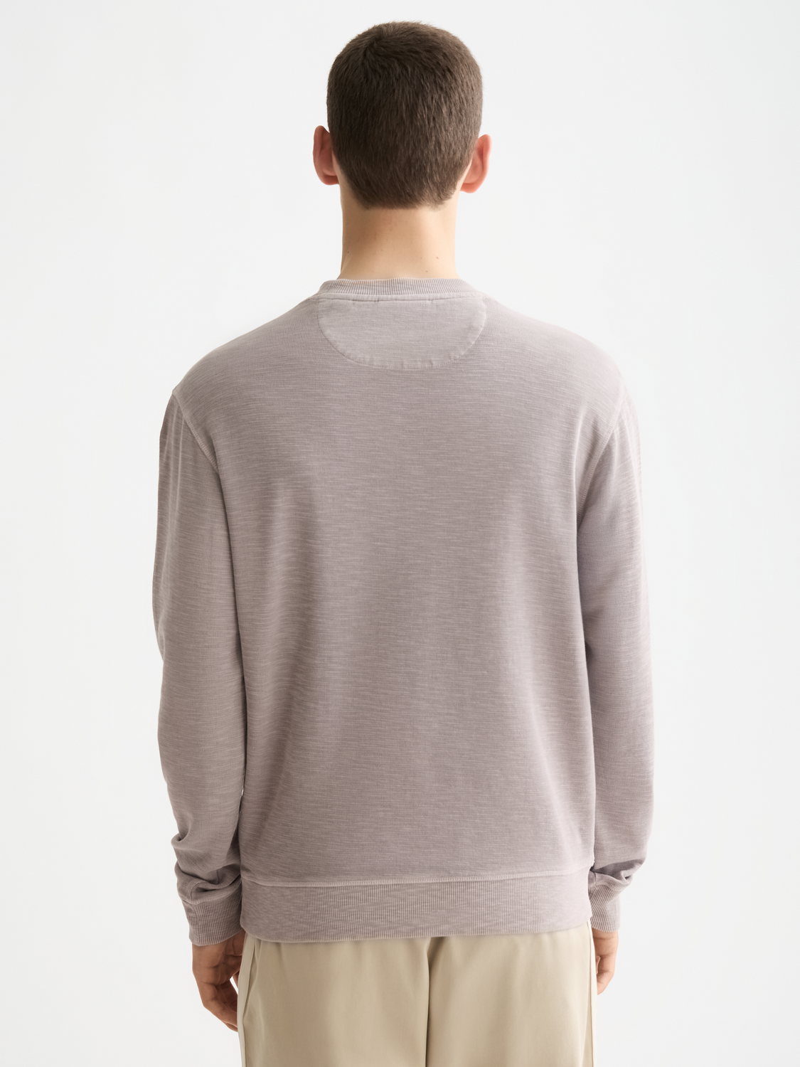 Garment-dyed sweatshirt - Gull