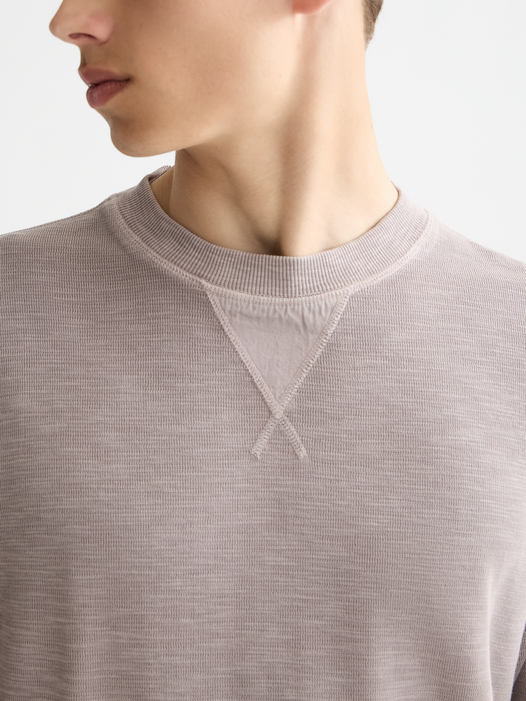 Garment-dyed sweatshirt - Gull