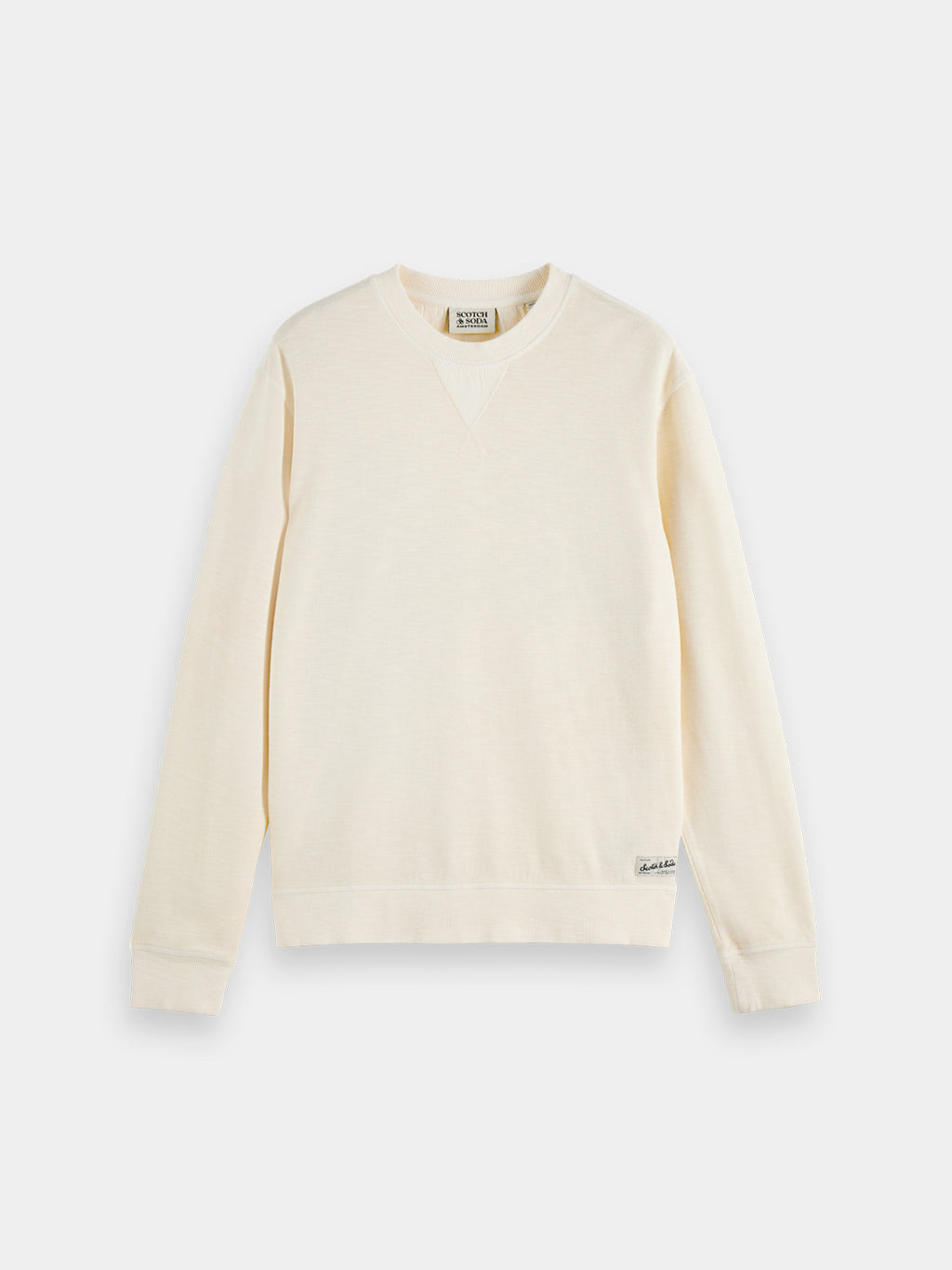Garment-dyed sweatshirt - Eggnog