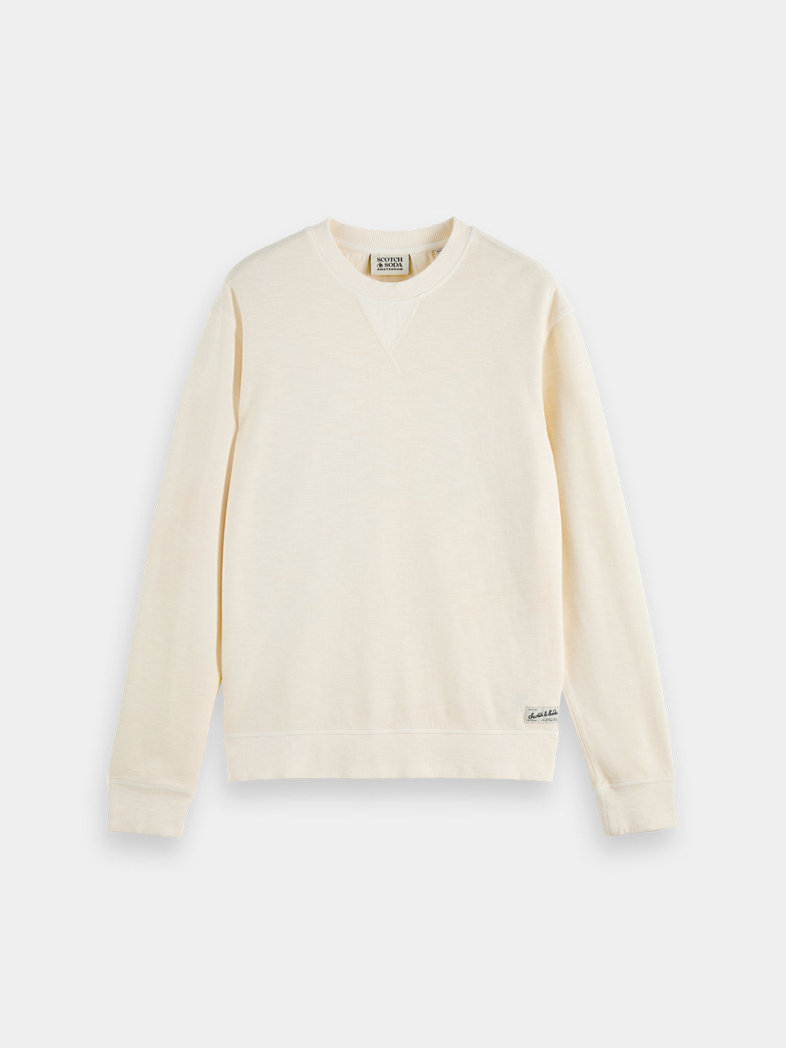 Garment-dyed sweatshirt - Eggnog