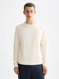 Garment-dyed sweatshirt - Eggnog
