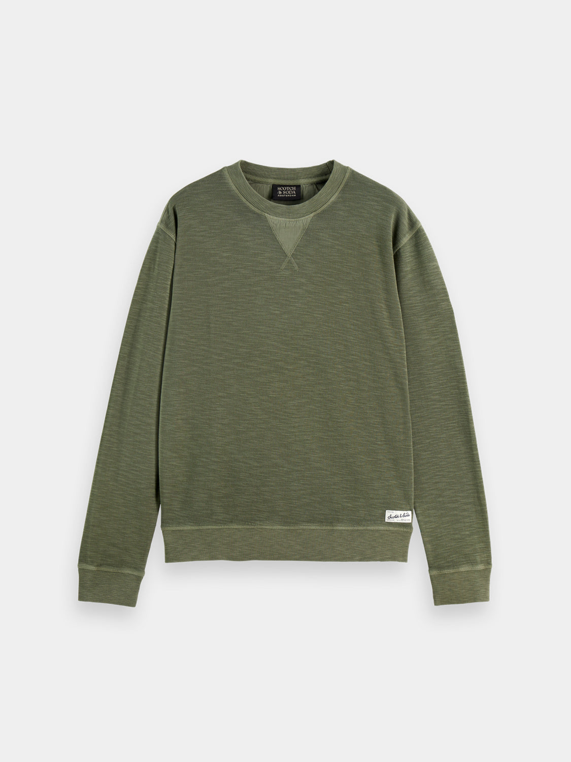 Garment-dyed sweatshirt - Thyme