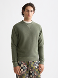Garment-dyed sweatshirt - Thyme