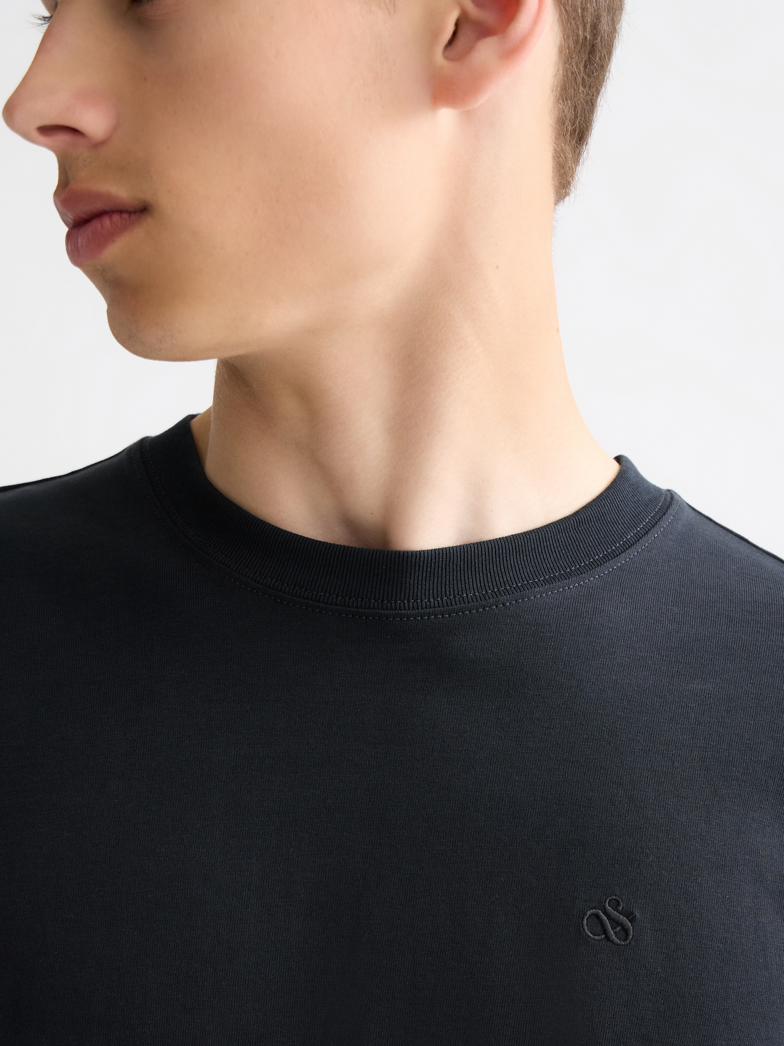 Logo long sleeved t-shirt - Anthracite