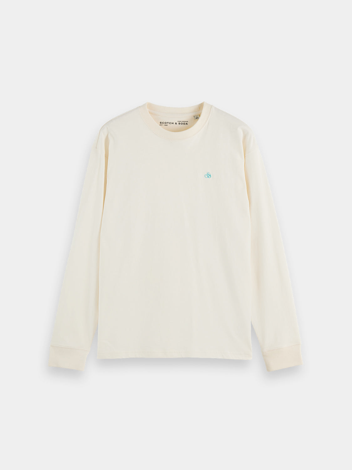 Logo long sleeved t-shirt - Eggnog