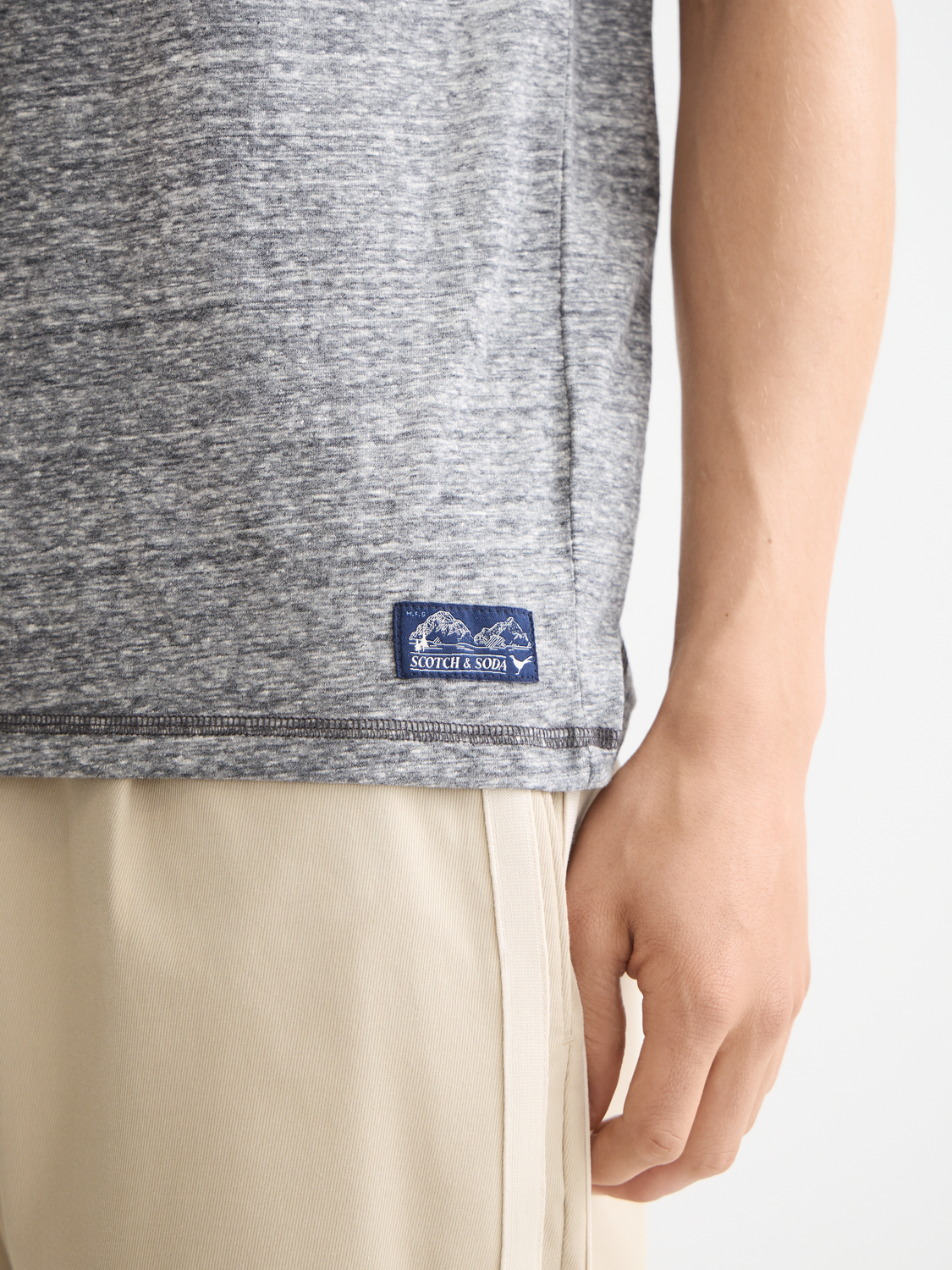 Melange t-shirt - Sky Captain Melange