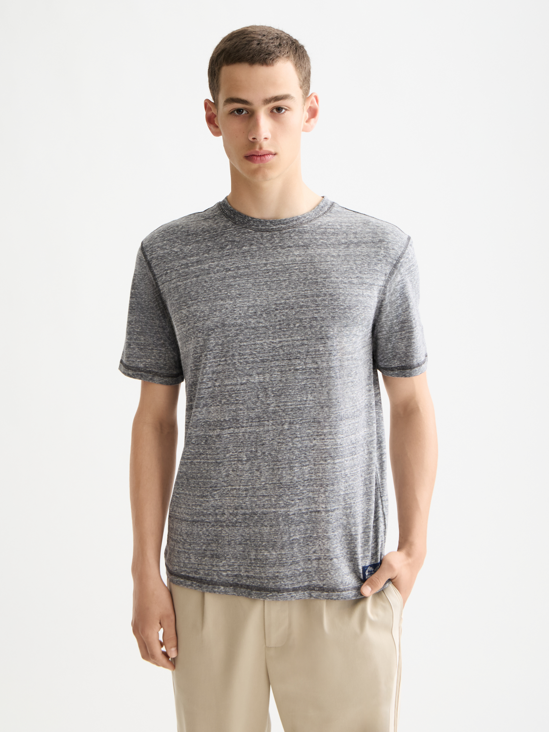 Melange t-shirt - Sky Captain Melange