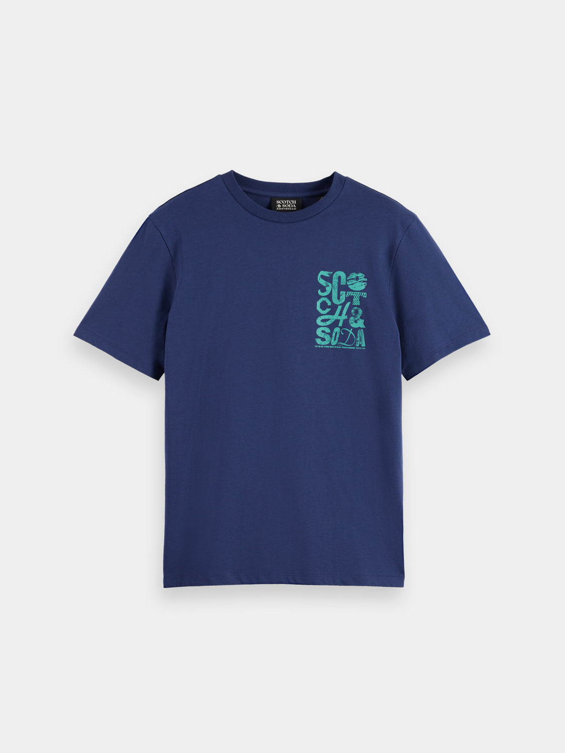 Chest logo t-shirt - Peacoat