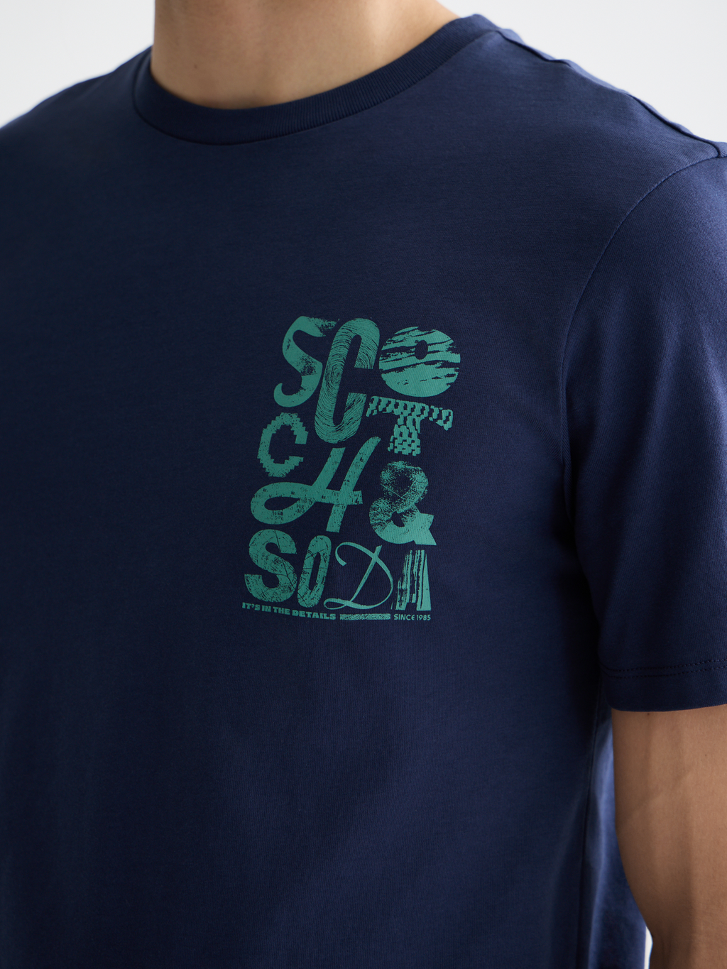Chest logo t-shirt - Peacoat
