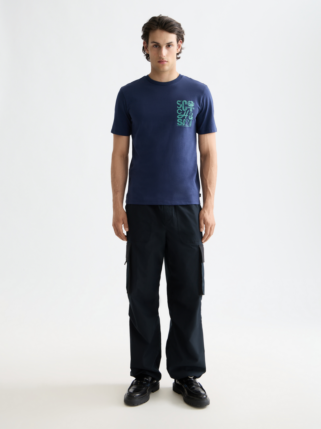 Chest logo t-shirt - Peacoat