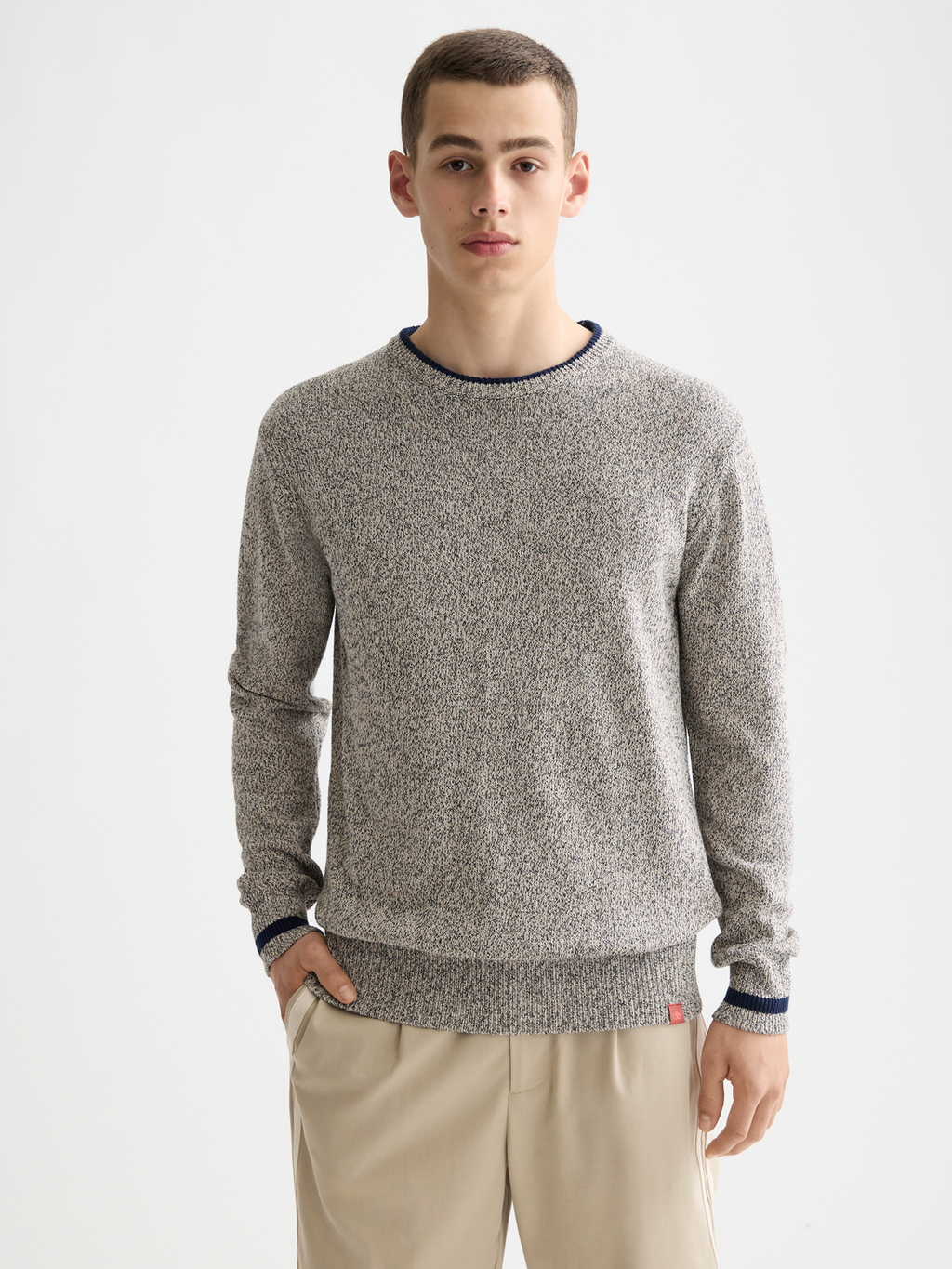 Melange pullover - Plaza Taupe Melange