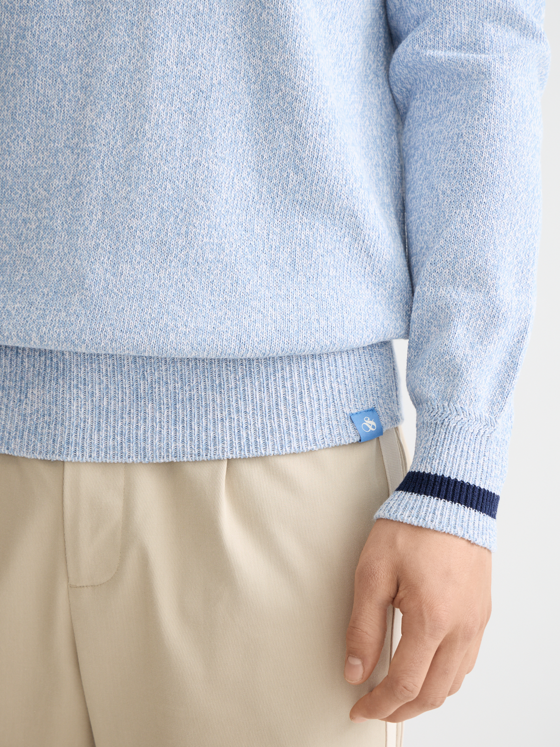 Melange pullover - Faded Denim Melange