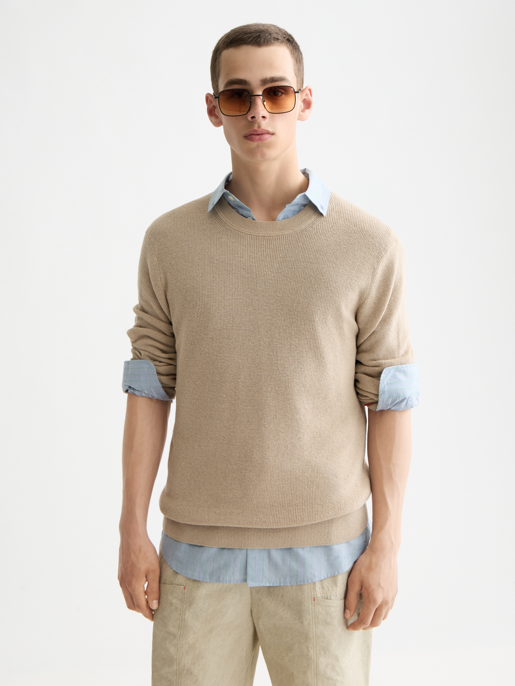 Crewneck pullover - Plaza Taupe
