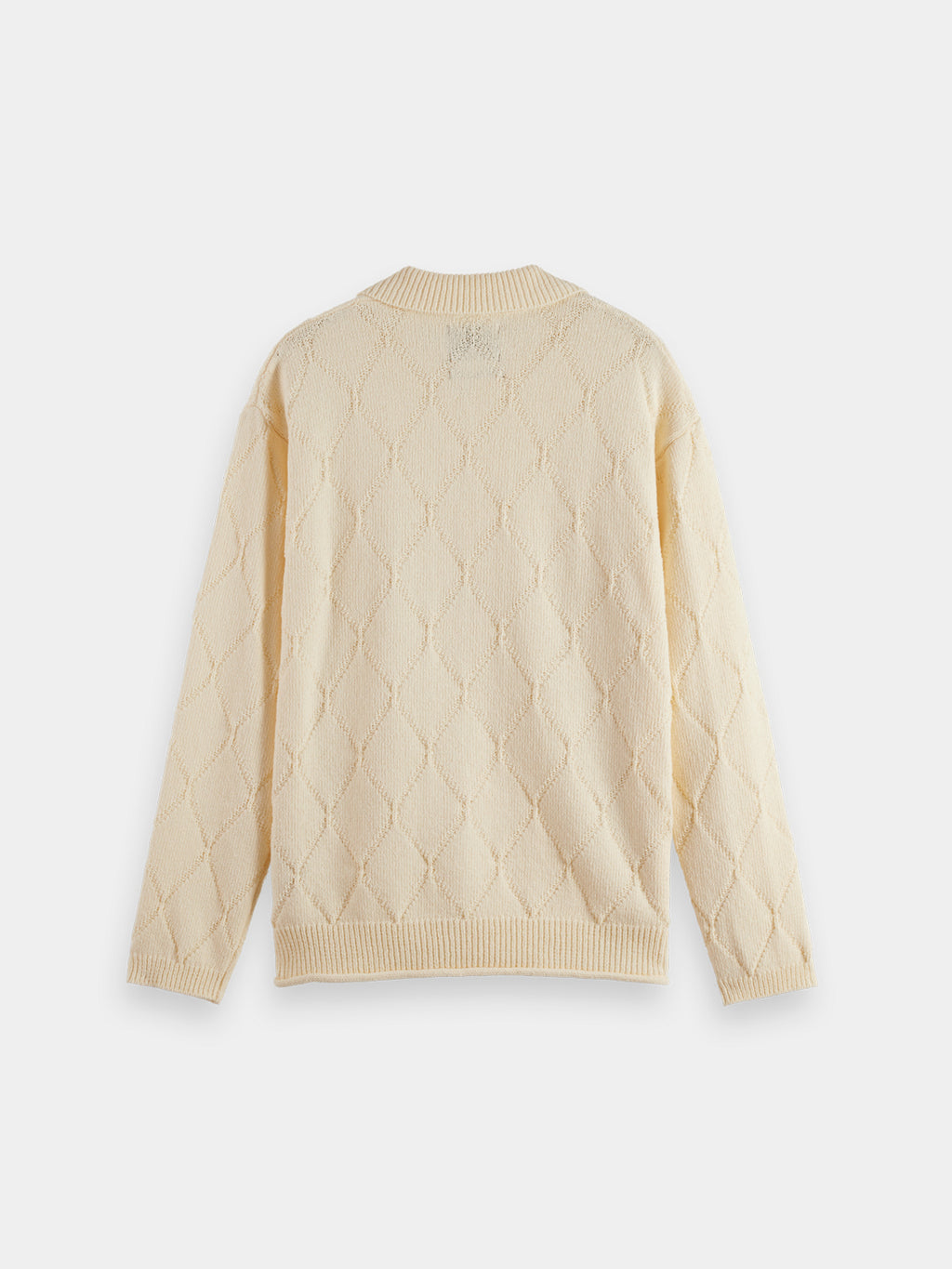 Knitted long sleeved shirt - Eggnog