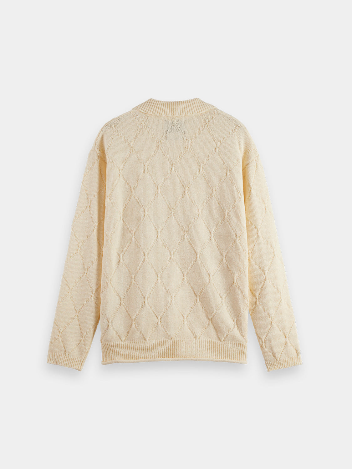 Knitted long sleeved shirt - Eggnog