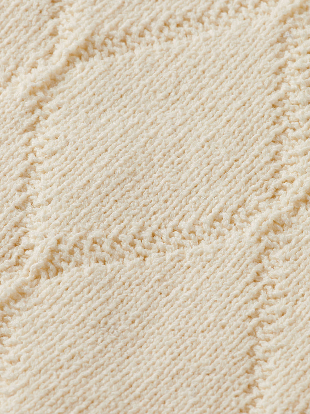 Knitted long sleeved shirt - Eggnog
