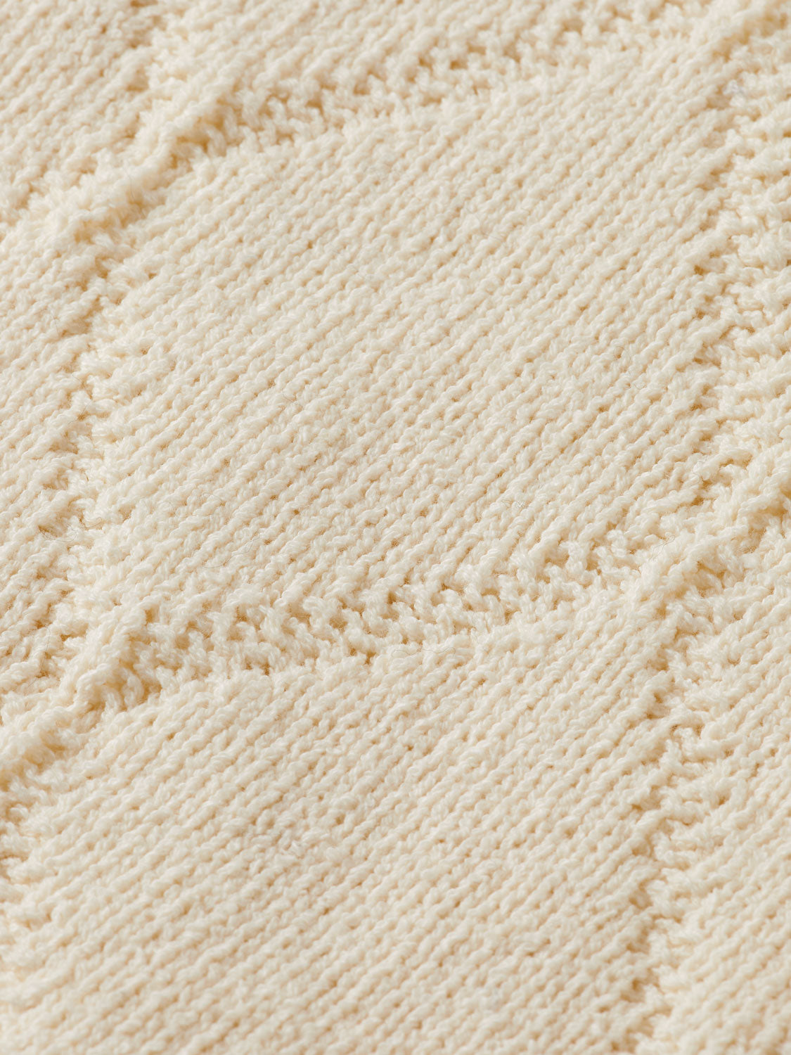 Knitted long sleeved shirt - Eggnog
