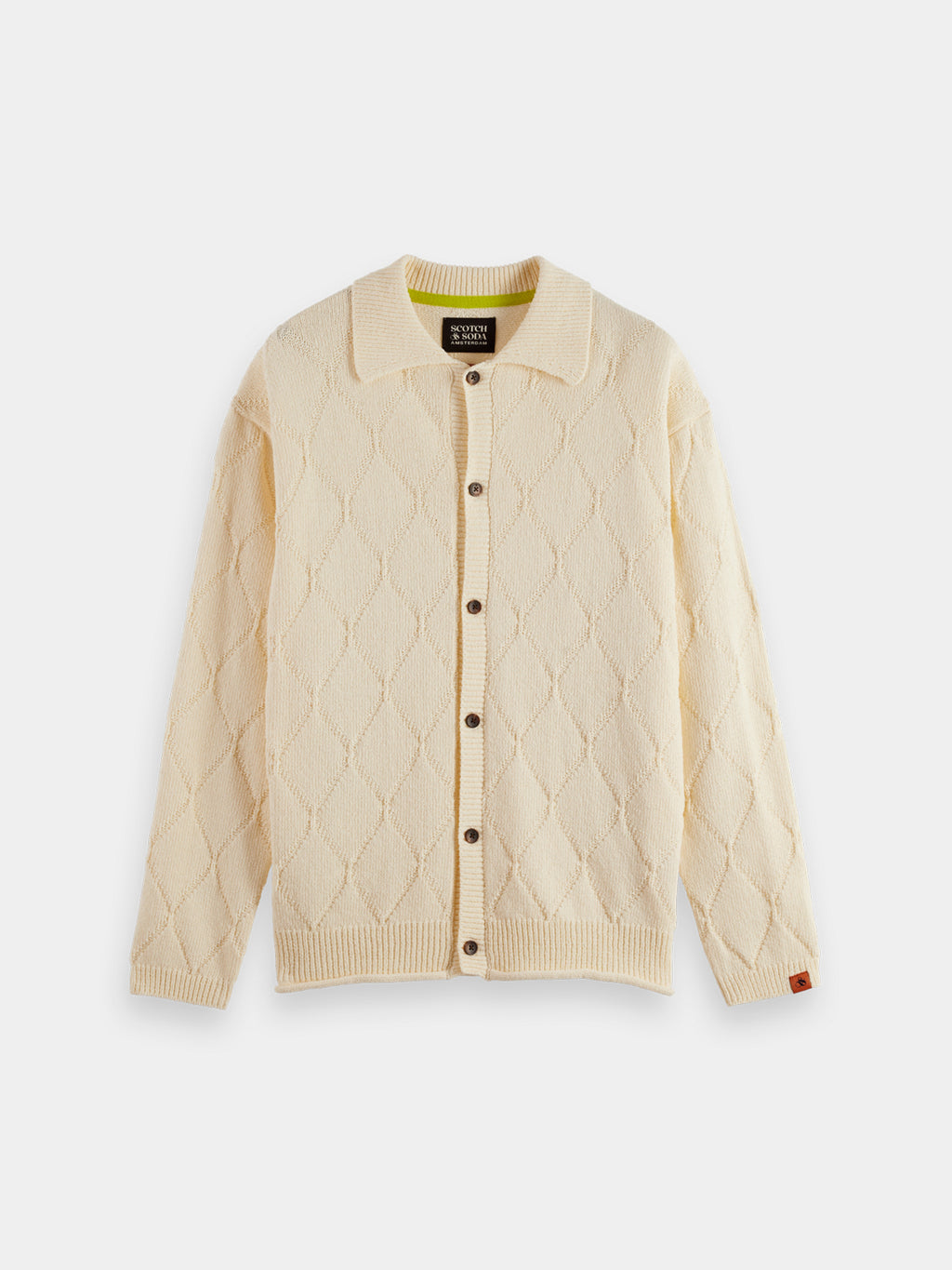 Knitted long sleeved shirt - Eggnog