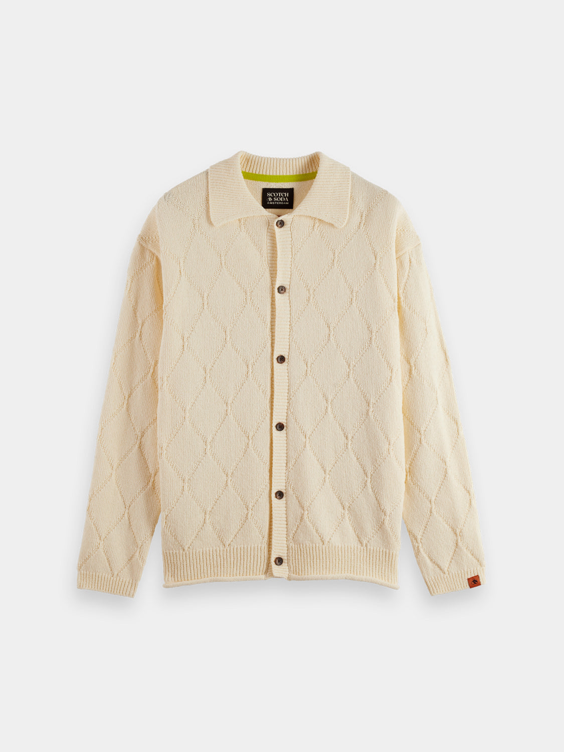 Knitted long sleeved shirt - Eggnog