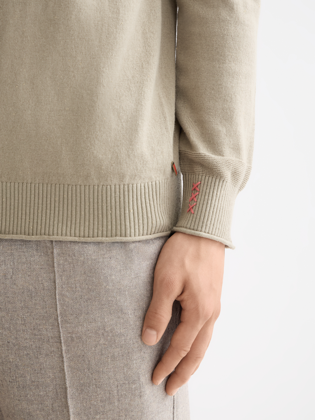 Wool blend pullover - Plaza Taupe