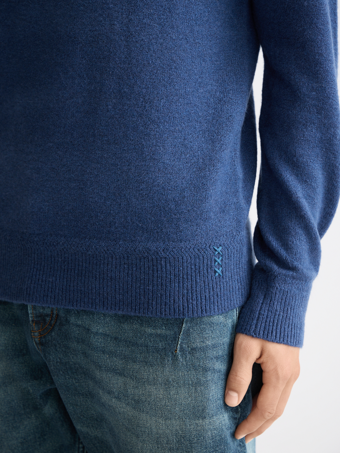 Soft knit pullover - Insignia Blue