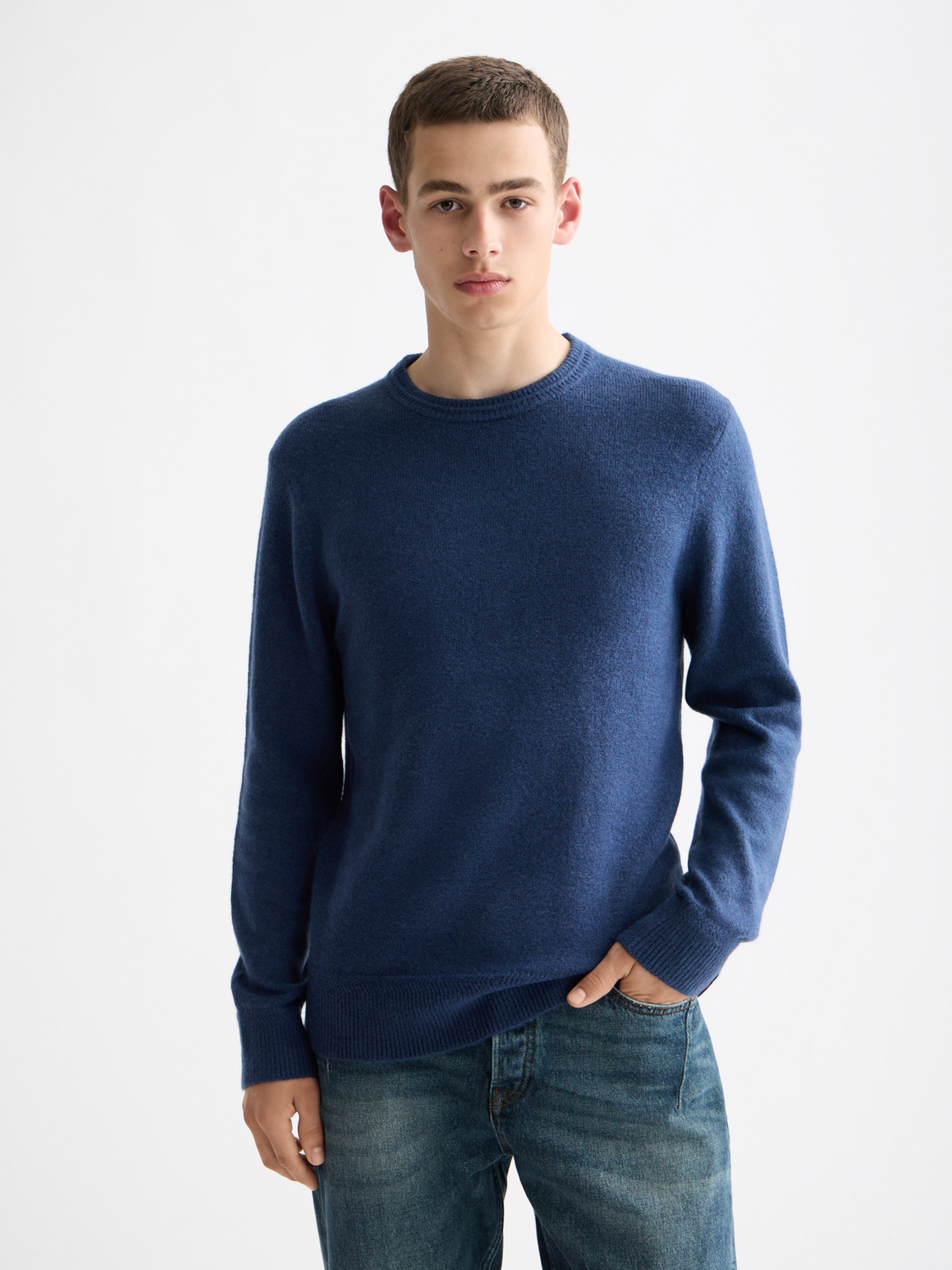 Soft knit pullover - Insignia Blue