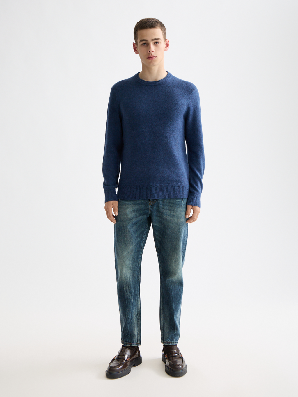 Soft knit pullover - Insignia Blue