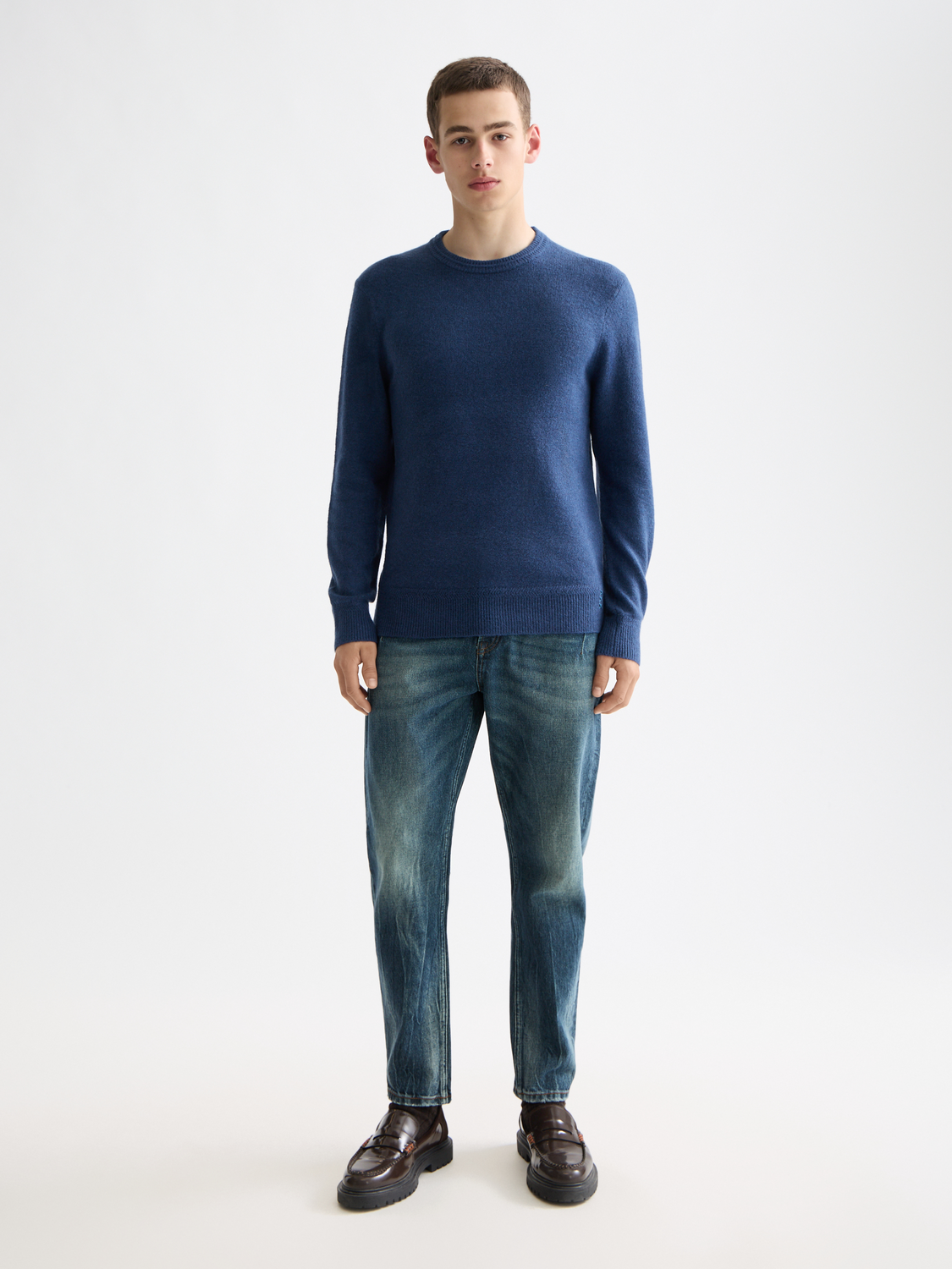Soft knit pullover - Insignia Blue