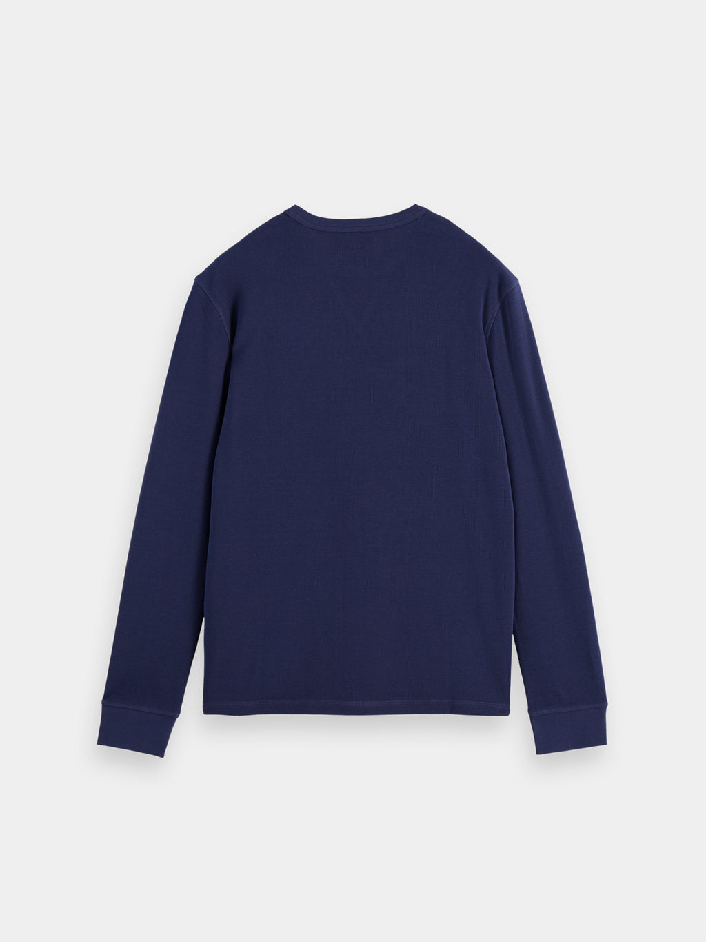 Waffle long sleeved t-shirt - Peacoat