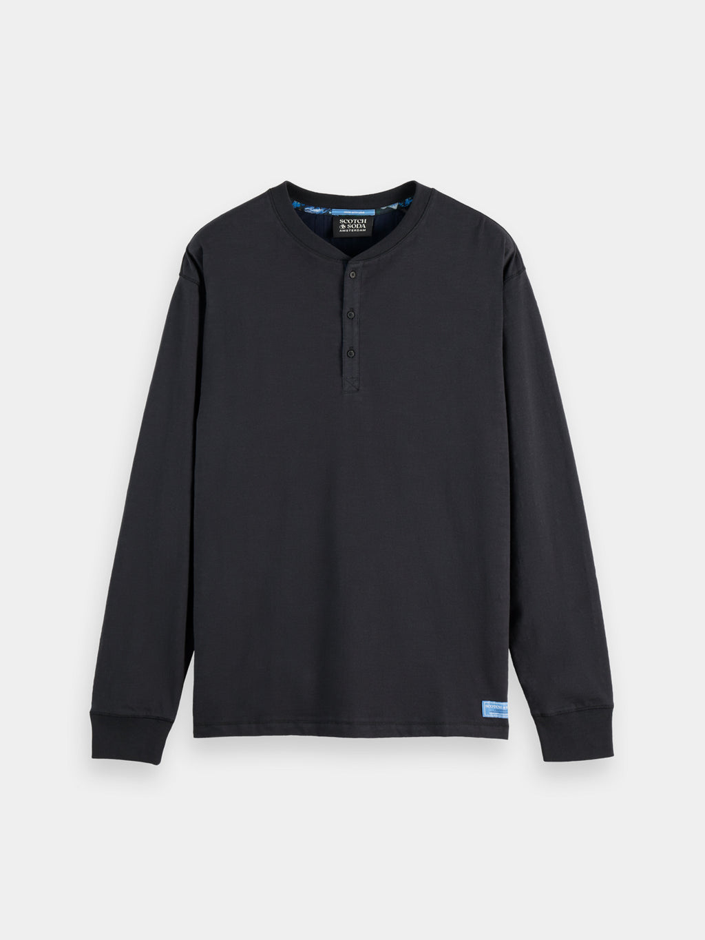 Slub Henley shirt - Meteorite